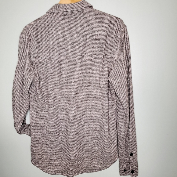 Slvdr Men's Button and Snap Long Sleeved Front Grey Shirt Size Small - Picture 7 of 7